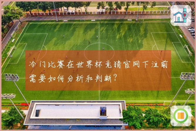 冷门比赛在世界杯竞猜官网下注前需要如何分析和判断？